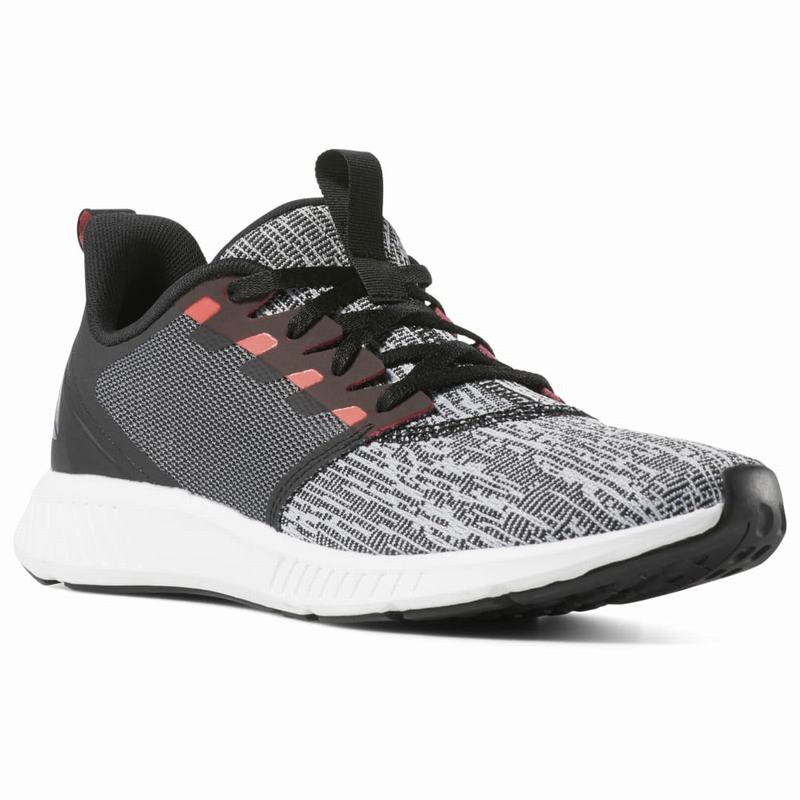 Reebok Fusium Lite Bežecké Tenisky Damske - Čierne/Biele/Siva/Ruzove LA9033JG